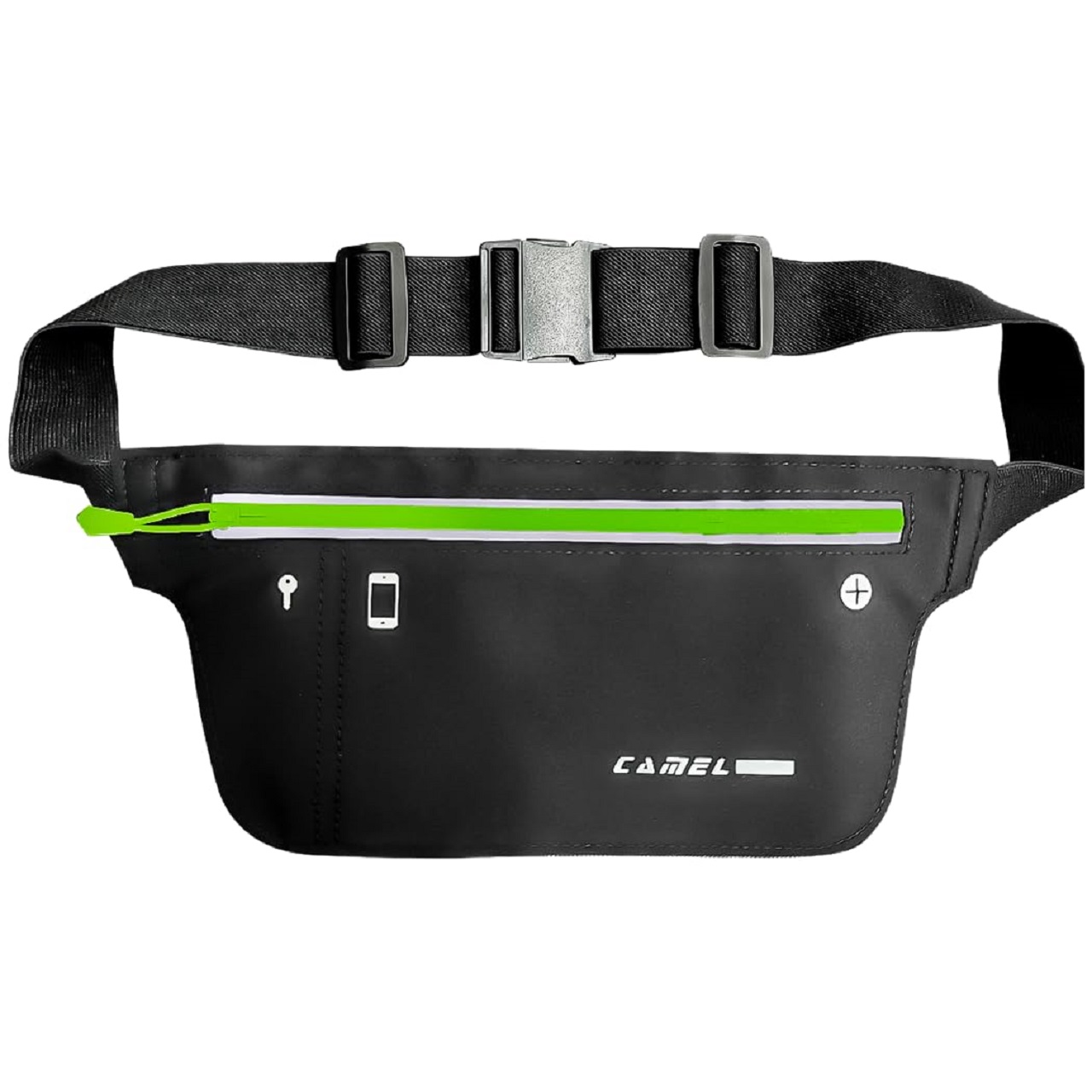 B Fit Running Belt with Bounce-Free Pouch for iPhone and Samsung Galaxy - Ideal for Running Walking Cycling and Gym Workouts