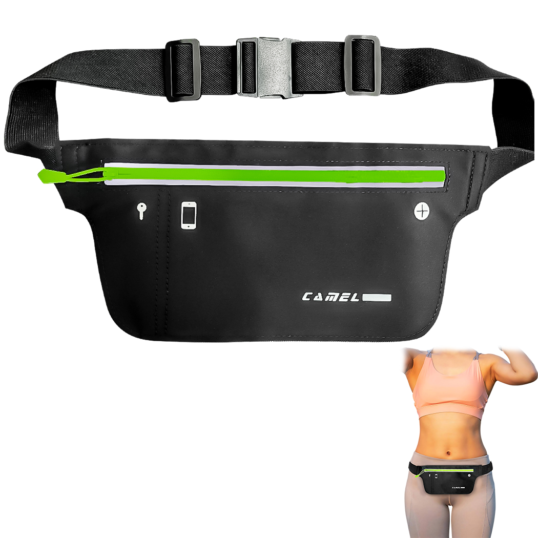 B Fit Running Belt with Bounce-Free Pouch for iPhone and Samsung Galaxy - Ideal for Running Walking Cycling and Gym Workouts