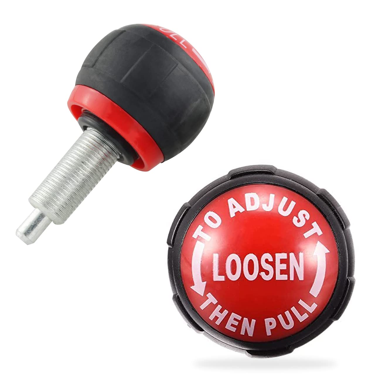 B Fit Pull Pin Spring Knob Replacement Parts for Home Fitness Height Adjustment Screws Equipment Black Red