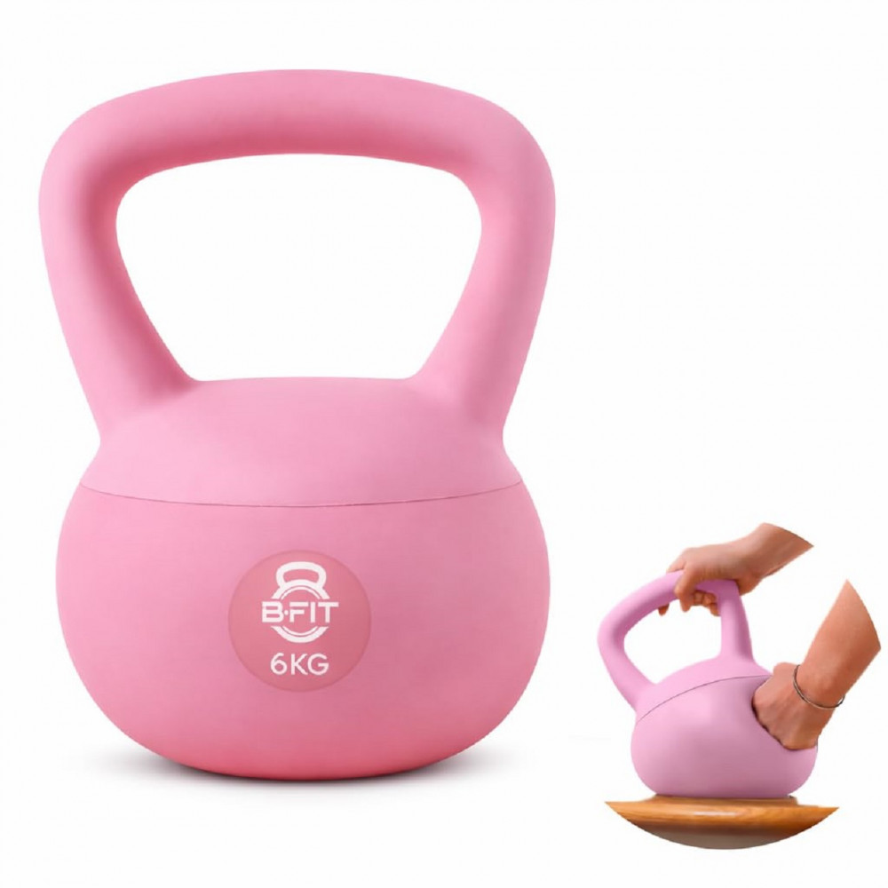Image of B Fit Soft Kettlebells 6 Kg with Cushioned Impact-Resistant Base and Anti-Slip