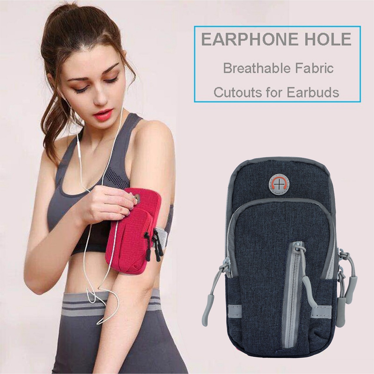 B FIT Phone Arm Band Gym Phone Holder for Arm iPhone Pouch iPhone Arm Case for iPhone XSXRX876 Plus iPhone 6S Running Band iPhone 7 Plus Armband Samsung Galaxy All Models