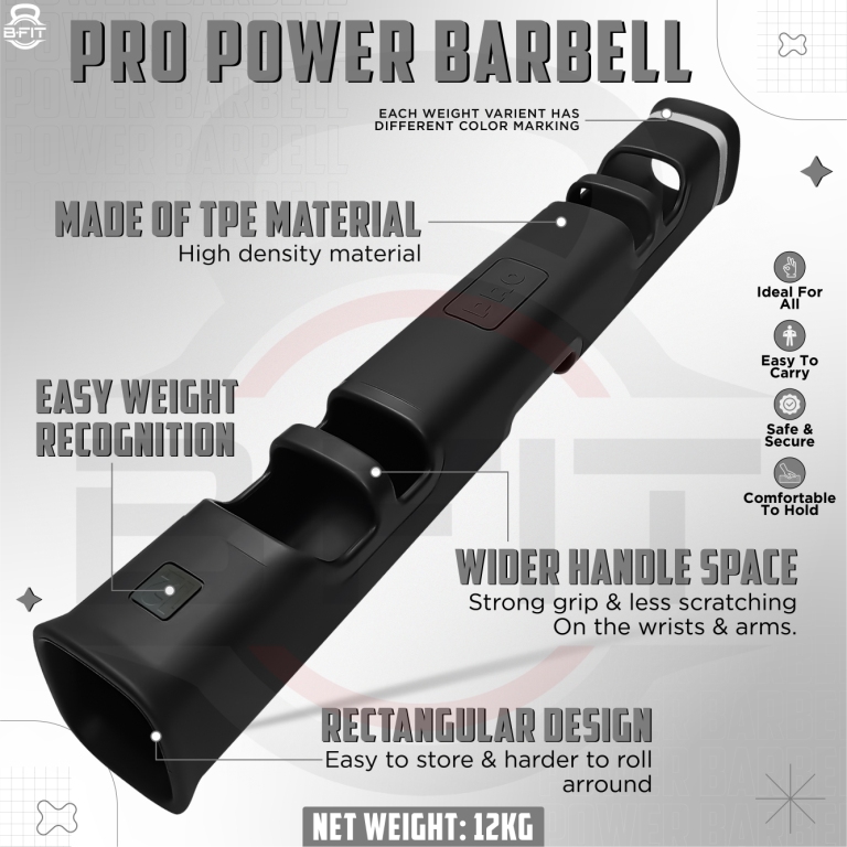 B Fit Pro Style ViPR Fitness Tube Functional Training Rubber VIPR Weight Bar 12 Kg