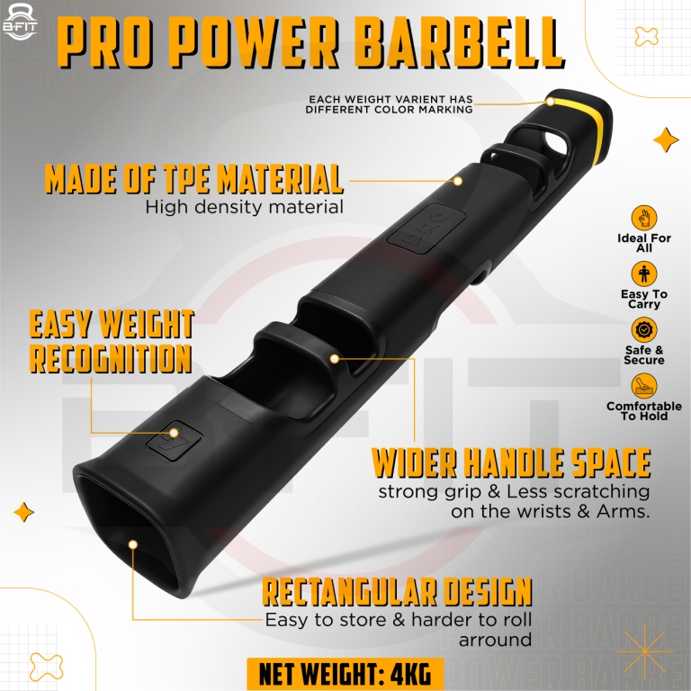 B Fit Pro Style ViPR Fitness Tube Functional Training Rubber VIPR Weight Bar 4 Kg