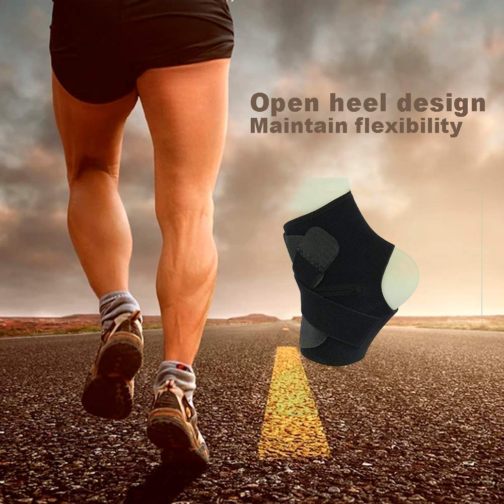 B Fit Ankle Brace - Adjustable Foot Support Wrap and Compression for Sprained Ankle Ankle Stabiling Ligaments