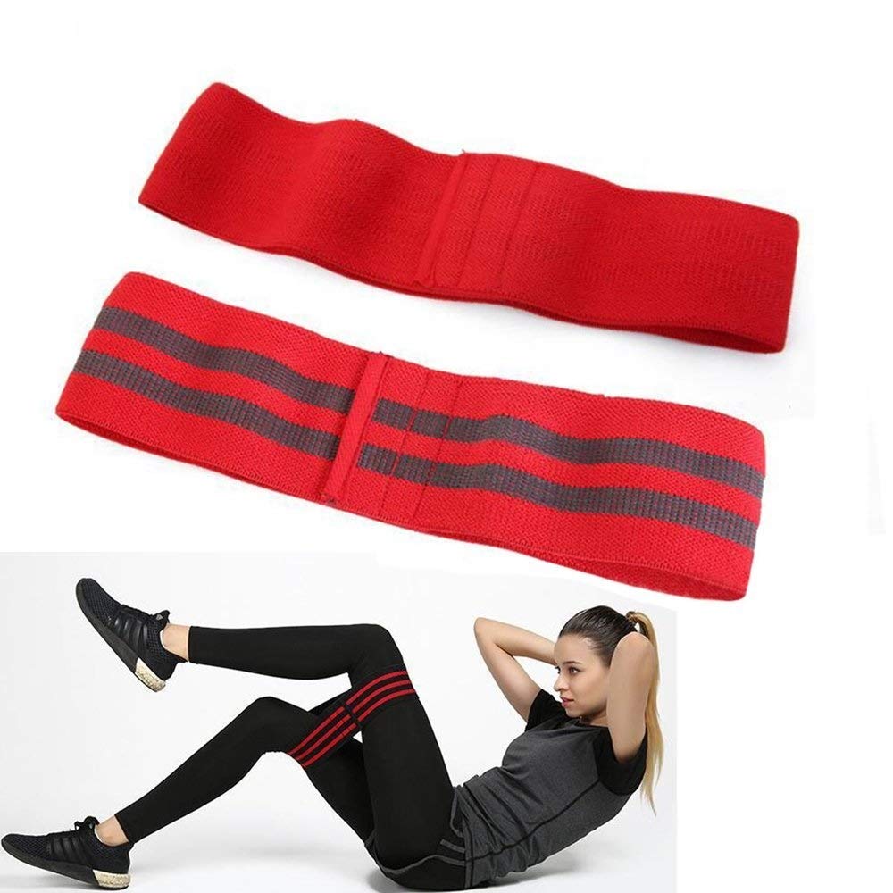 B Fit Resistance Bands for Legs and Butt Workout Exercise Hip Bands Fitness Booty Loop Non-Slip Bands for Squats Deadlifts Yoga Sport Pack of 3