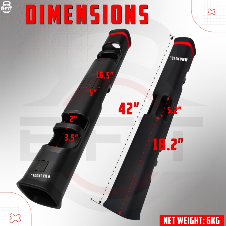 B Fit Pro Style ViPR Fitness Tube Functional Training Rubber VIPR Weight Bar 6 Kg