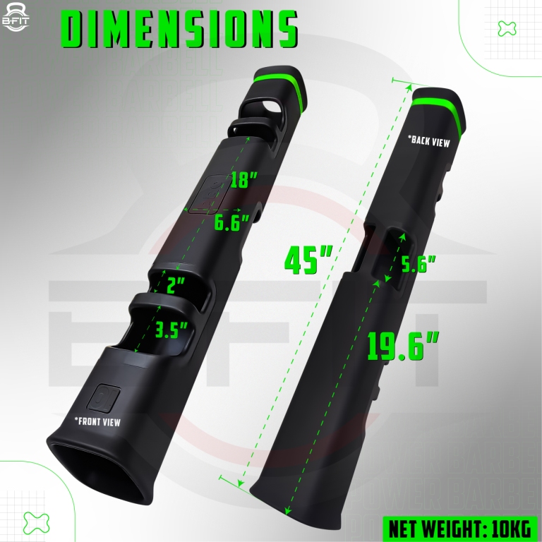 B Fit Pro Style ViPR Fitness Tube Functional Training Rubber VIPR Weight Bar 10 Kg