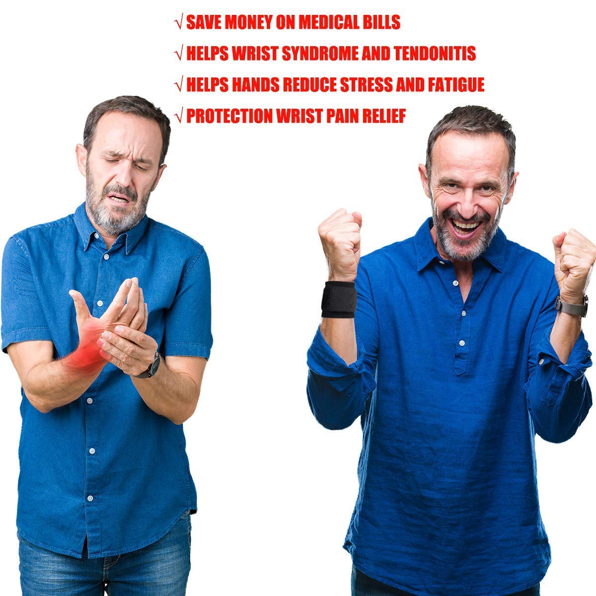 Wrist Brace Adjustable Wrist Support for Arthritis and Tendinitis Pain Relief