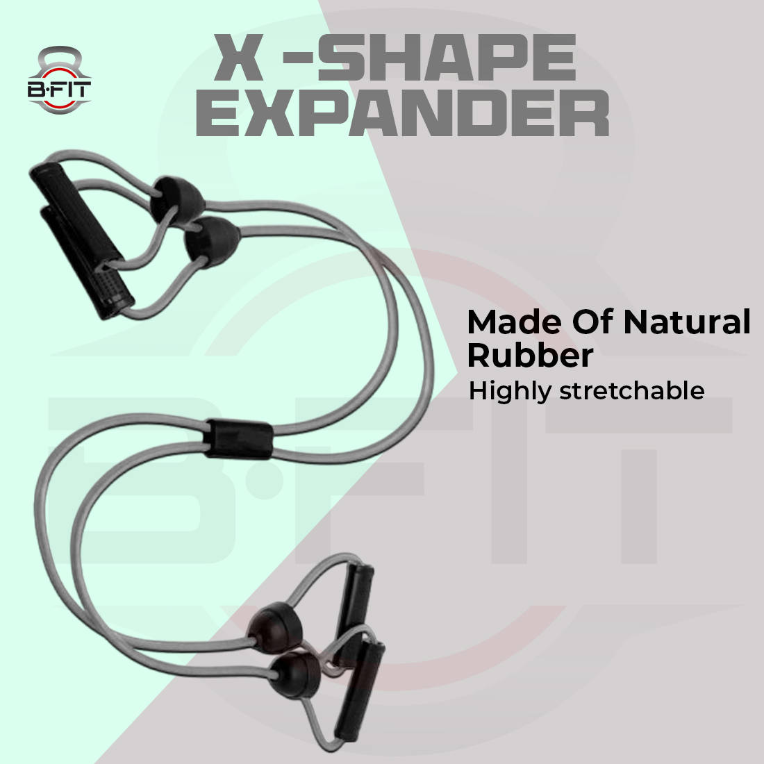 B Fit X -Shape ExpanderFitness eco-Friendly X- Shape Chest Expander