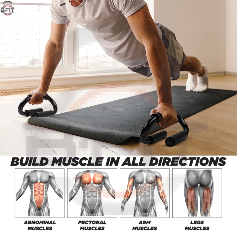 B Fit Type S Push-Ups Stands Exercise Fitness Equipment Rack Domestic Steel Push up Support Anti-Skid Push up Support