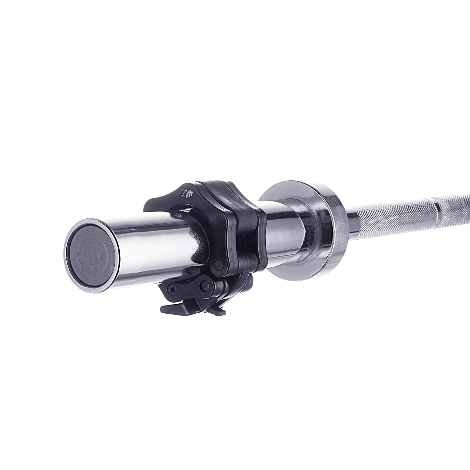 B Fit Olympic Barbell Bar 4-Feet for Weightlifting Power lifting with 2 Olympic Premium Collar Pair