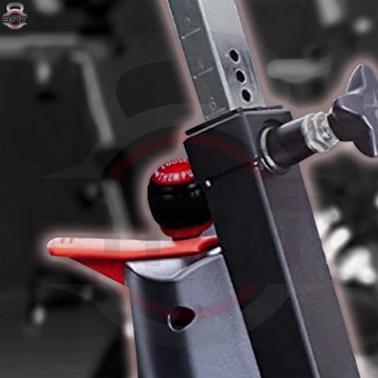 B Fit Pull Pin Spring Knob Replacement Parts for Home Fitness Height Adjustment Screws Equipment Black Red