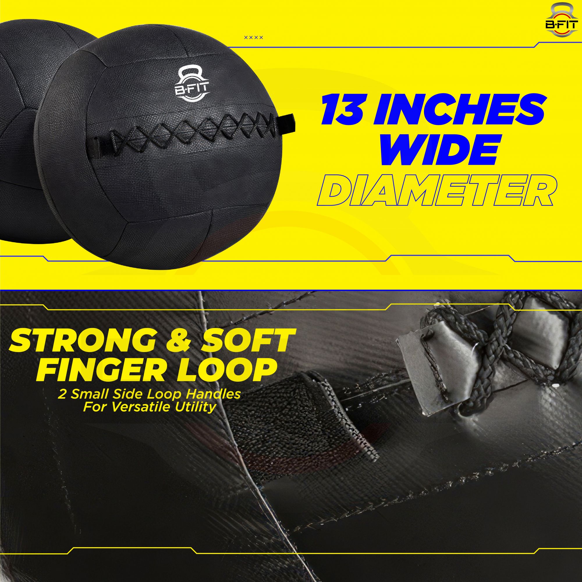 B Fit Premium Quality Wall Ball 8 Kg