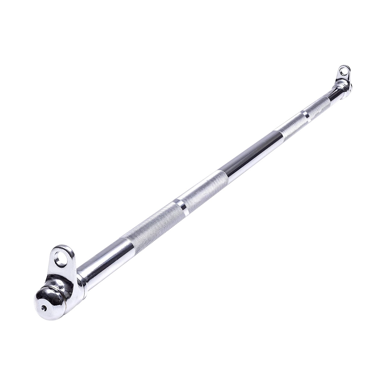 B Fit 42 Straight Lat Pull Down Bar with Revolving Hook with Snap Hook for Dual Pulley Cable Machines Functional Trainer Multi-Purpose Attachment