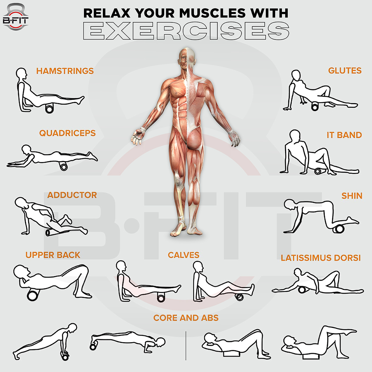 GRID Foam Roller for Exercise, Deep Tissue Massage and Muscle