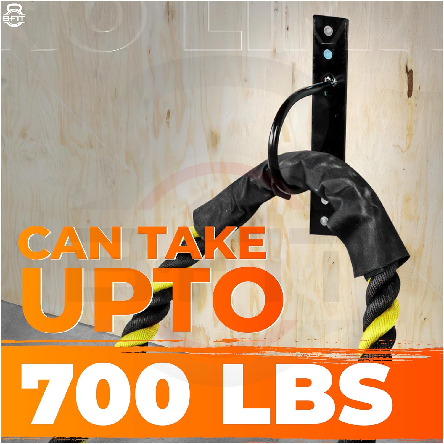 B Fit Battle Rope Anchor with Fiting