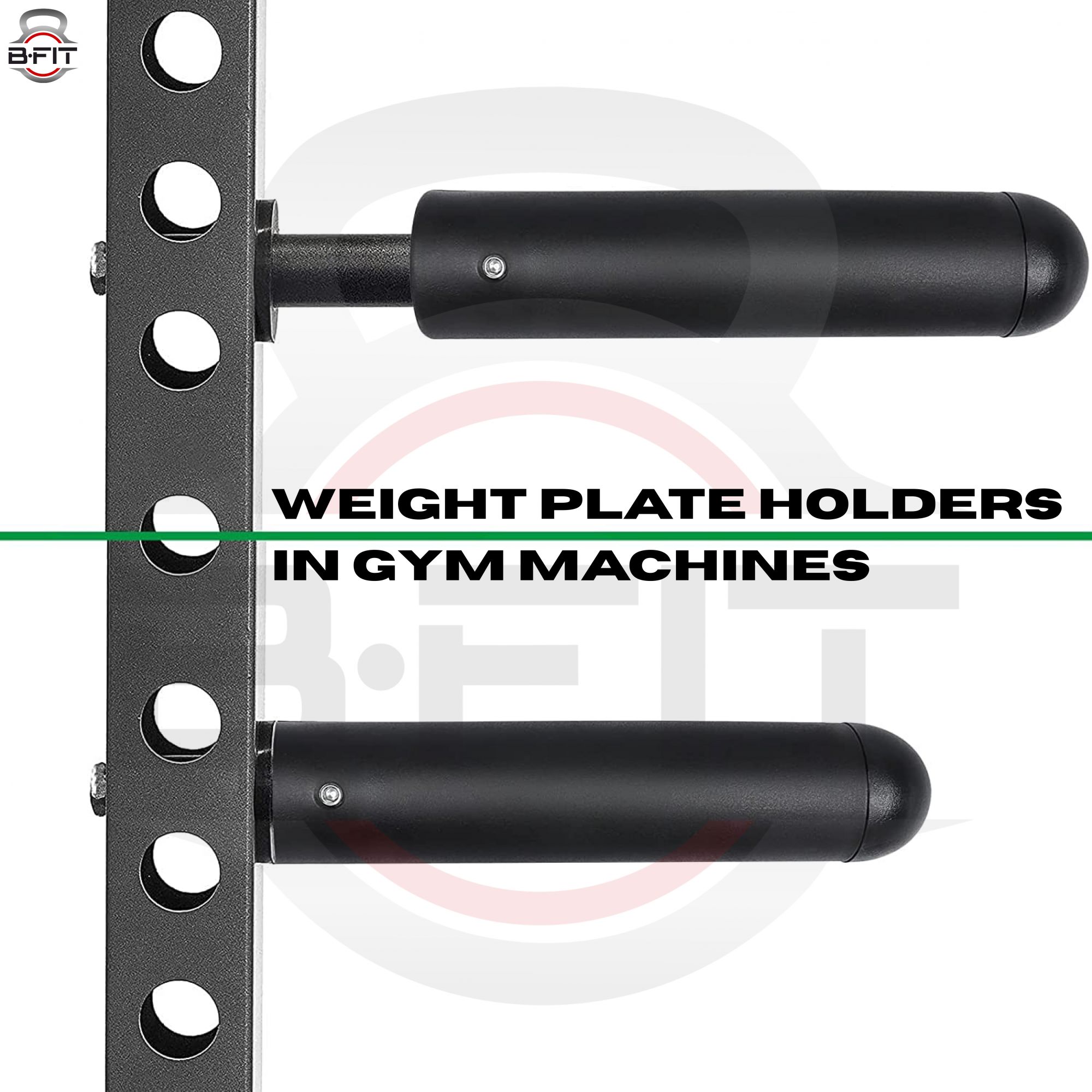B Fit 2 Pcs Nylon Olympic Adapter Sleeve 8 Convert 1 Bars or Posts to 2 Olympic Bars 50 200MM