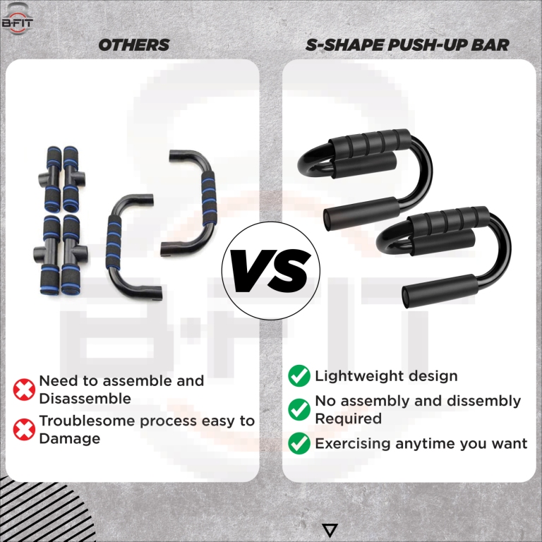B Fit Type S Push-Ups Stands Exercise Fitness Equipment Rack Domestic Steel Push up Support Anti-Skid Push up Support