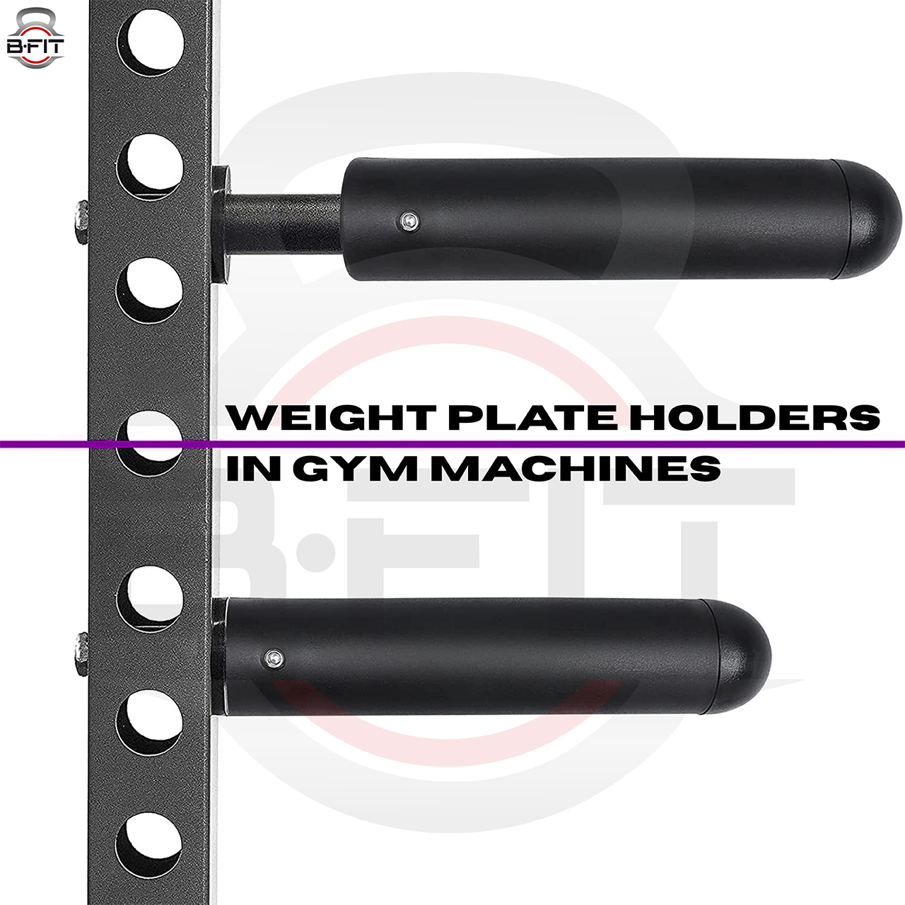 B Fit 2 Pcs Nylon Olympic Adapter Sleeve 8 Convert 1 With Collars Pair Bars or Posts to 2 Olympic Bars 50 200MM