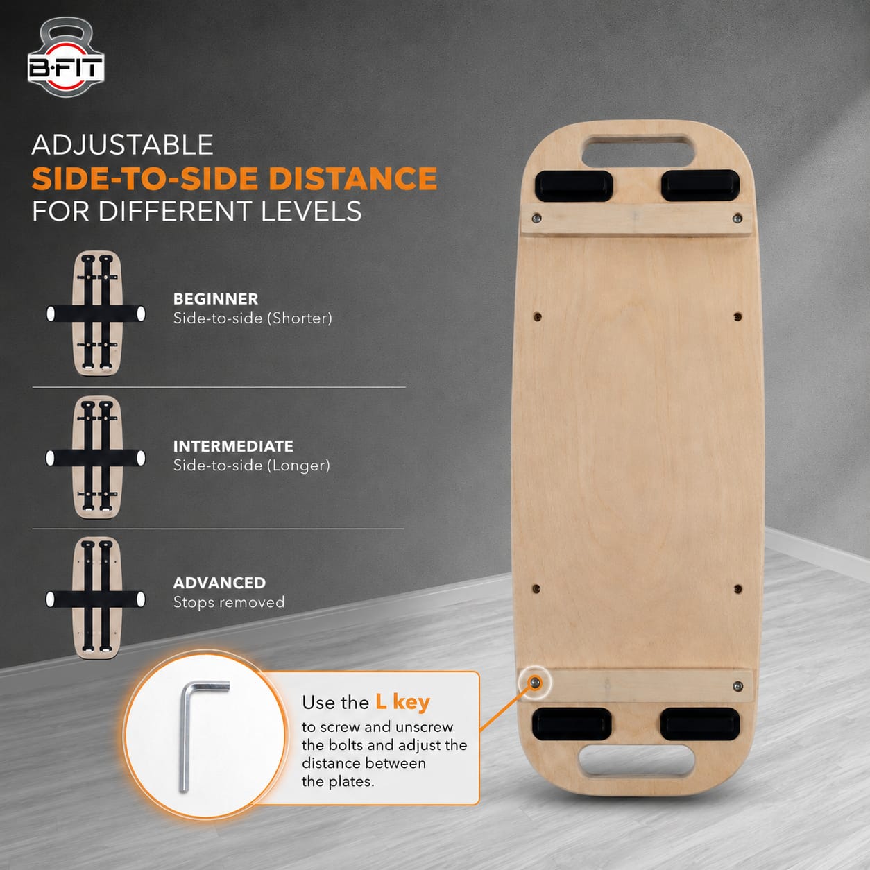 B Fit B Fit Balance Wooden Board Wooden Balance Training