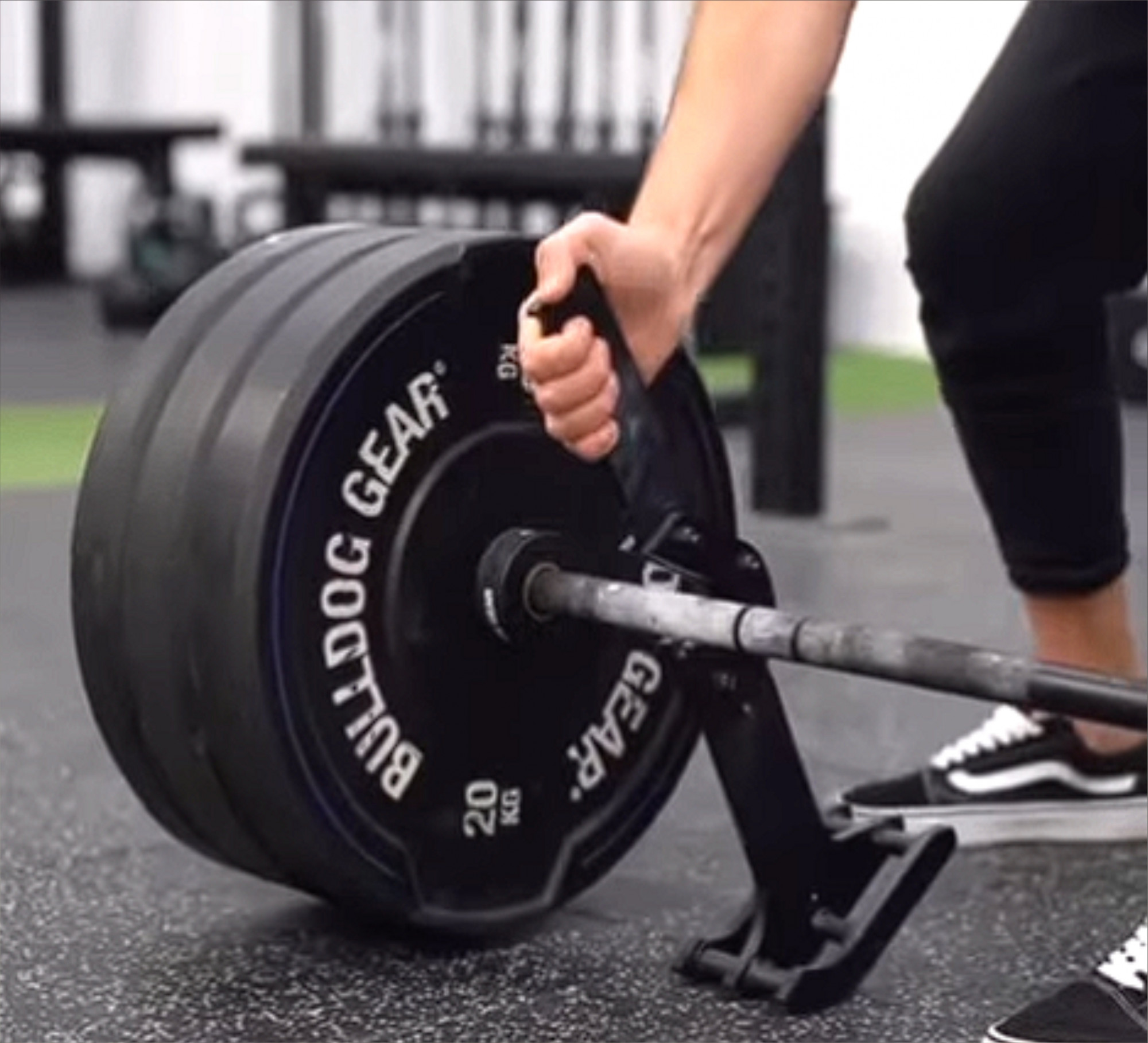 B Fit Deadlift JackBarbell Jack Unload 660LB Barbell Stand with Non-Slip Handle and Base Perfect for Deadlift and Powerlifting