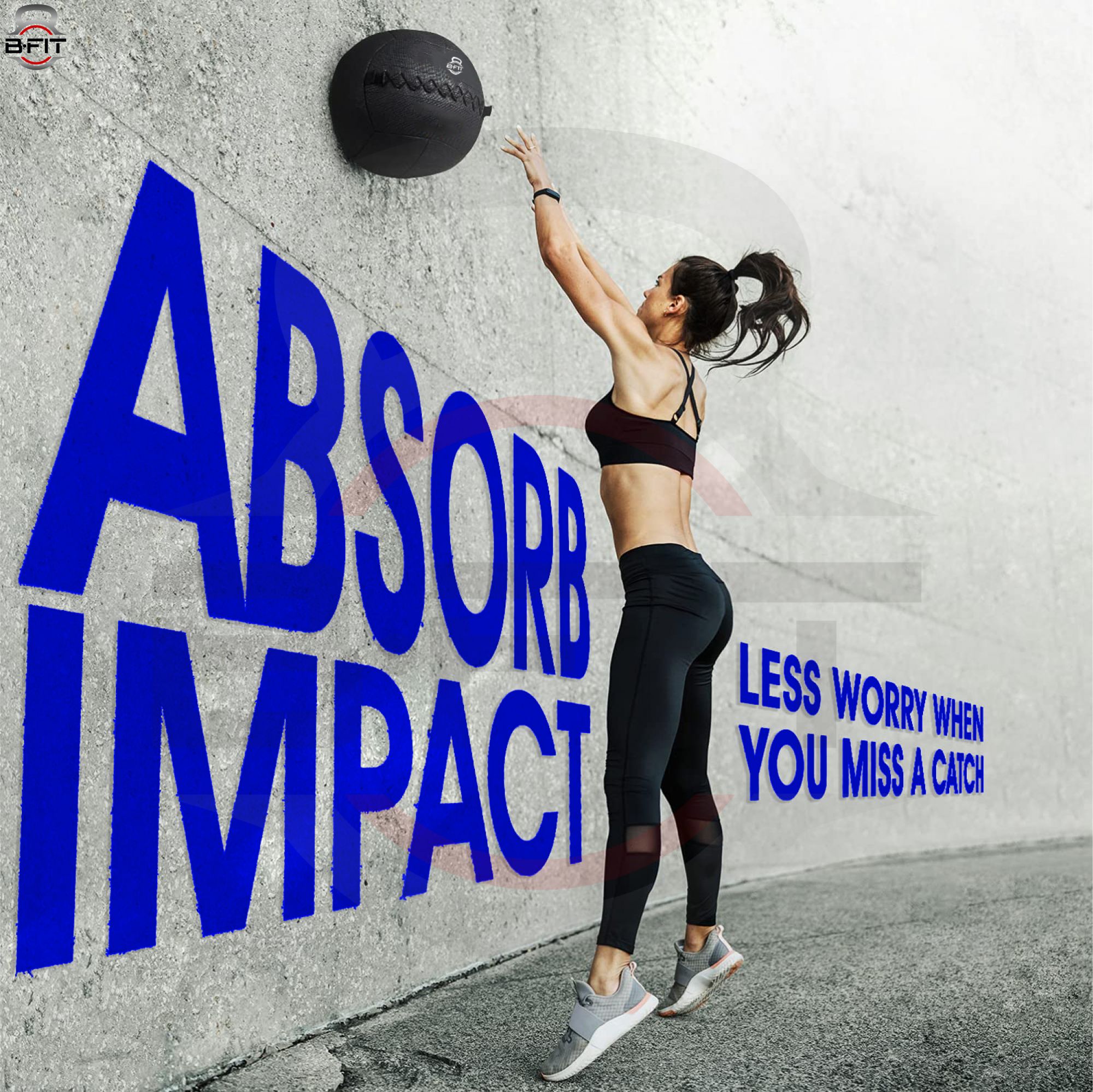 B Fit Premium Quality Wall Ball 8 Kg