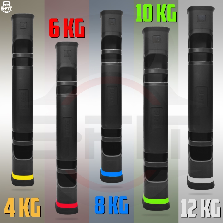 B Fit Pro Style ViPR Fitness Tube Functional Training Rubber VIPR Weight Bar 10 Kg