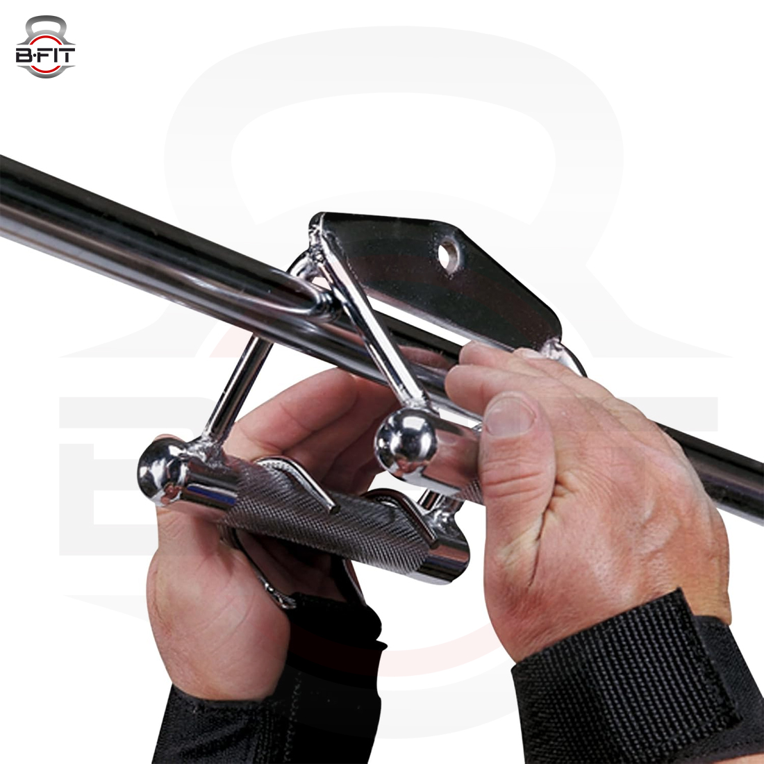 B Fit Weightlifting Grip Hooks Heavy Duty Wrist Wraps Support Straps Power Weight Lifting Gloves Bodybuilding Deadlifts Pull Ups Home Gym Workout