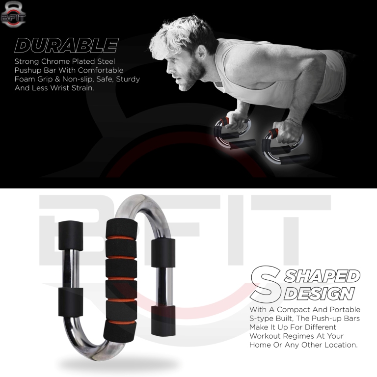 B Fit Type S Push-Ups Stands Exercise Fitness Equipment Rack Domestic Steel Push up Support Anti-Skid Push up Support