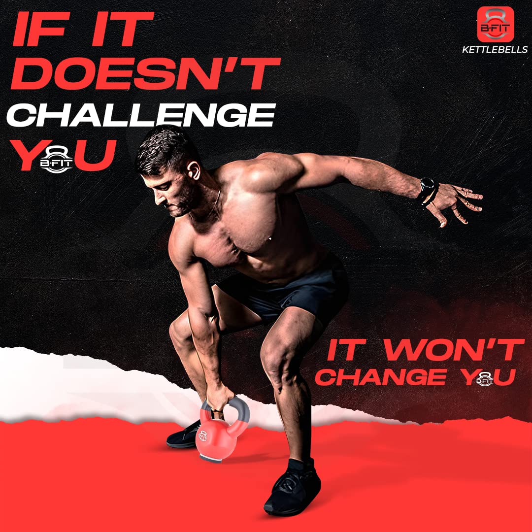 B fit Vinyl Kettlebell 10 Kg with Base