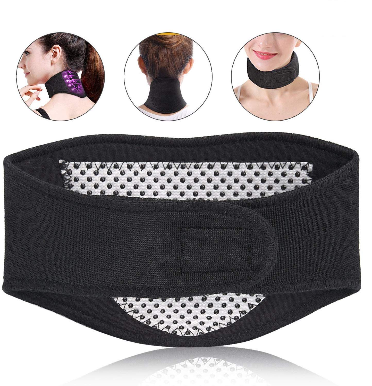 B Fit Soft Magnetic Neck Brace Support Infrared Negative Ion Magnet Neck Braces Belt Pain ReliefWrap Strap