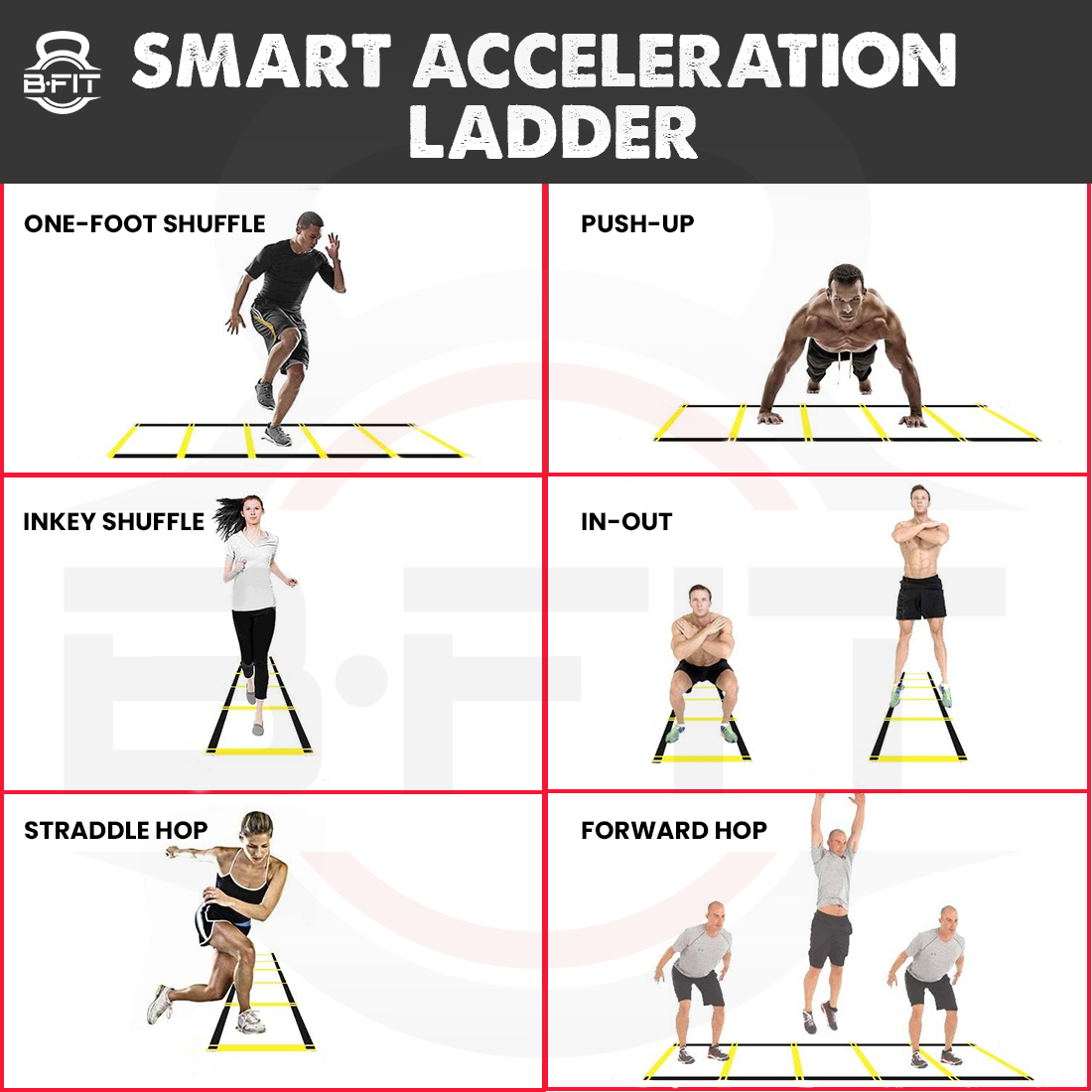 B Fit Smart Acceleration Ladder Size 834 167 Ft