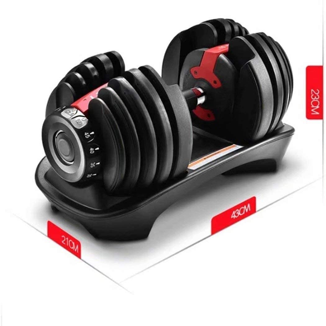 B Fit 525 lbs Adjustable Dumbbells Set 5 to 525 Lbs Fast Adjusting Dial Weights 15 Weights Adjustment with Handle and Weight Plate Set