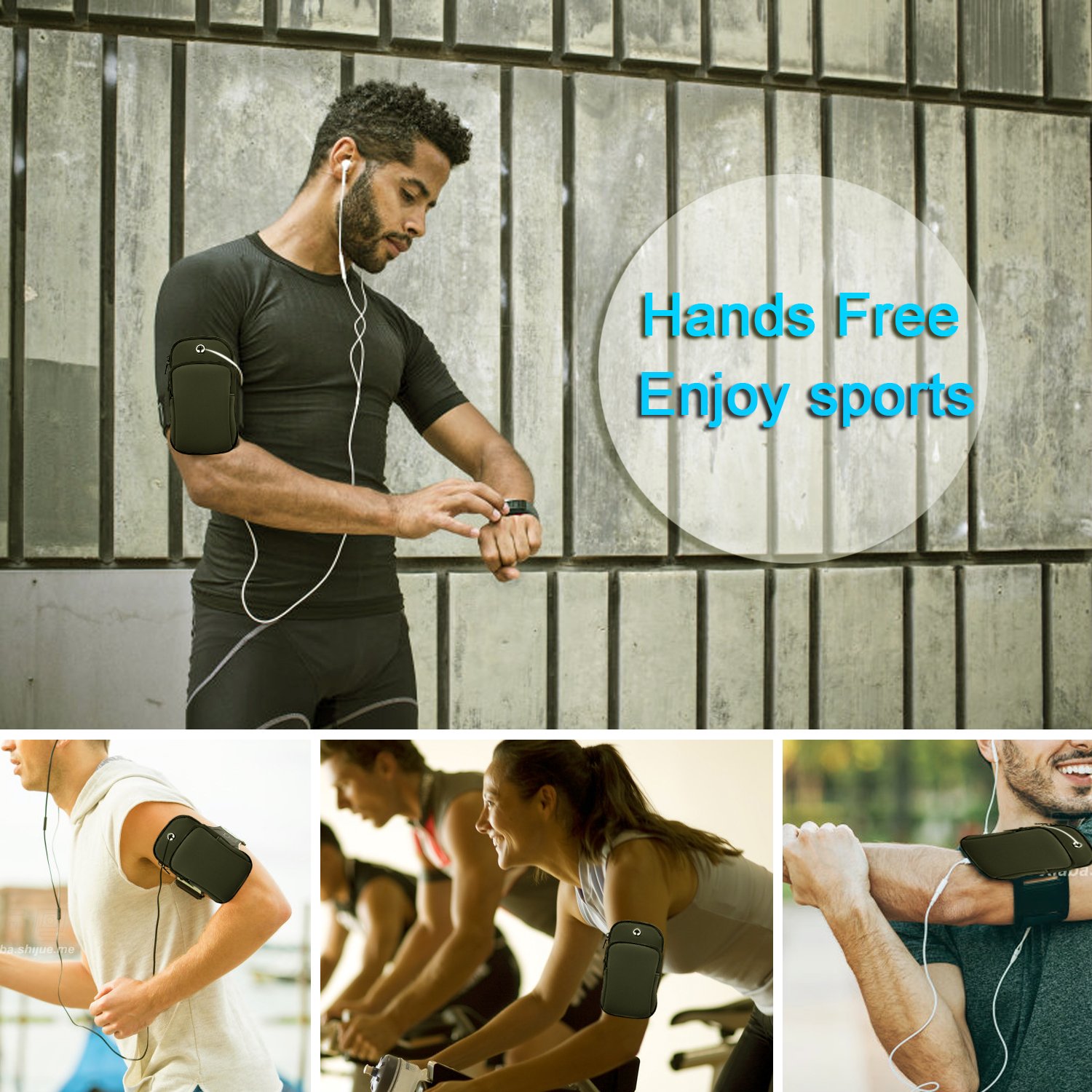 B FIT Phone Arm Band Gym Phone Holder for Arm iPhone Pouch iPhone Arm Case for iPhone XSXRX876 Plus iPhone 6S Running Band iPhone 7 Plus Armband Samsung Galaxy All Models