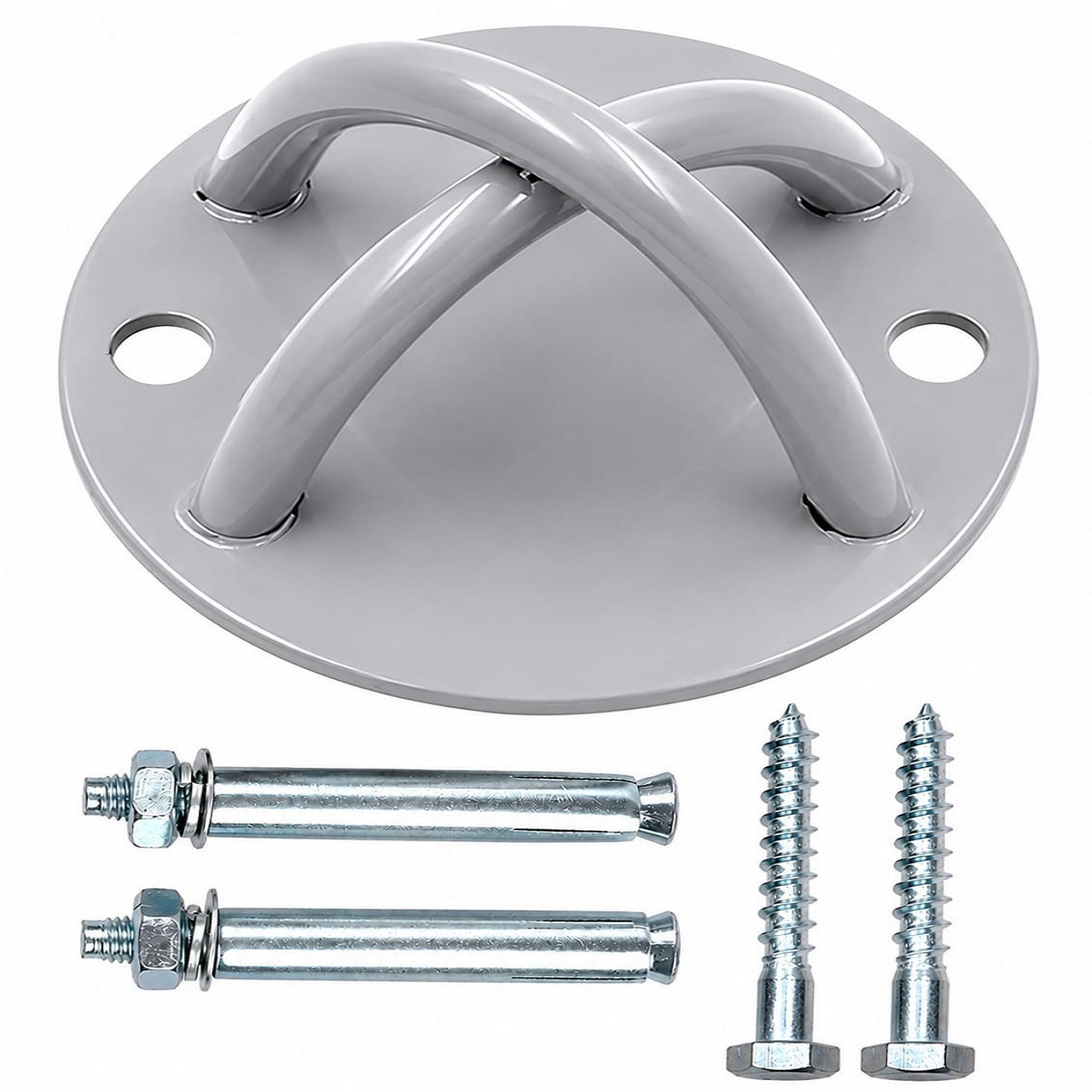 B Fit all Mount Bracket Anchor for Suspension Straps Ceiling Anchor X Mount for Olympic Rings Body Weight Strength Training Systems Yoga Swings Boxing Equipment