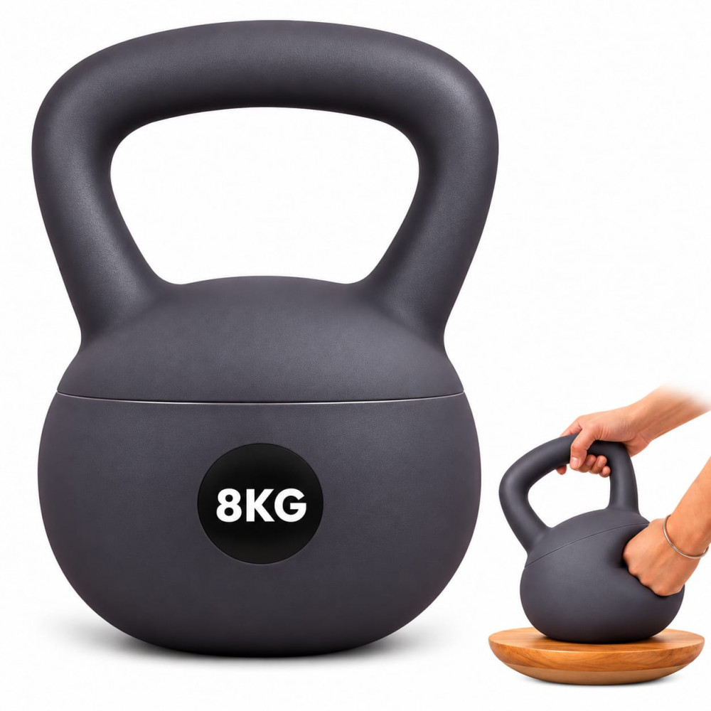 Image of B Fit Soft Kettlebells 8 Kg with Cushioned Impact-Resistant Base and Anti-Slip