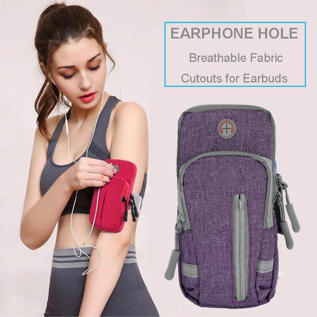 B FIT Phone Arm Band Gym Phone Holder for Arm iPhone Pouch iPhone Arm Case for iPhone XSXRX876 Plus iPhone 6S Running Band iPhone 7 Plus Armband Samsung Galaxy All Models