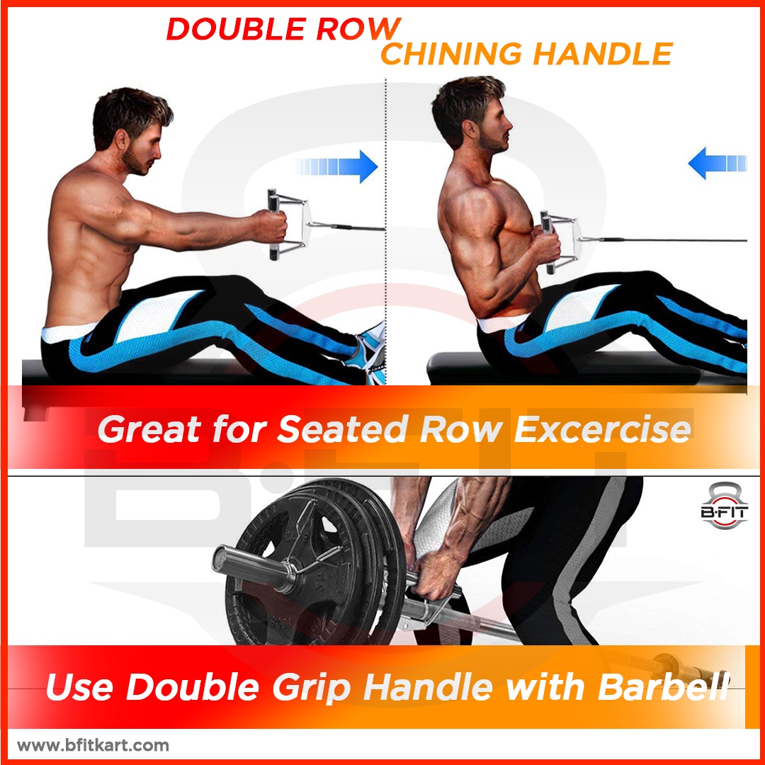 B fit Solid Steel Pro-Grip Seated Chinning Handle