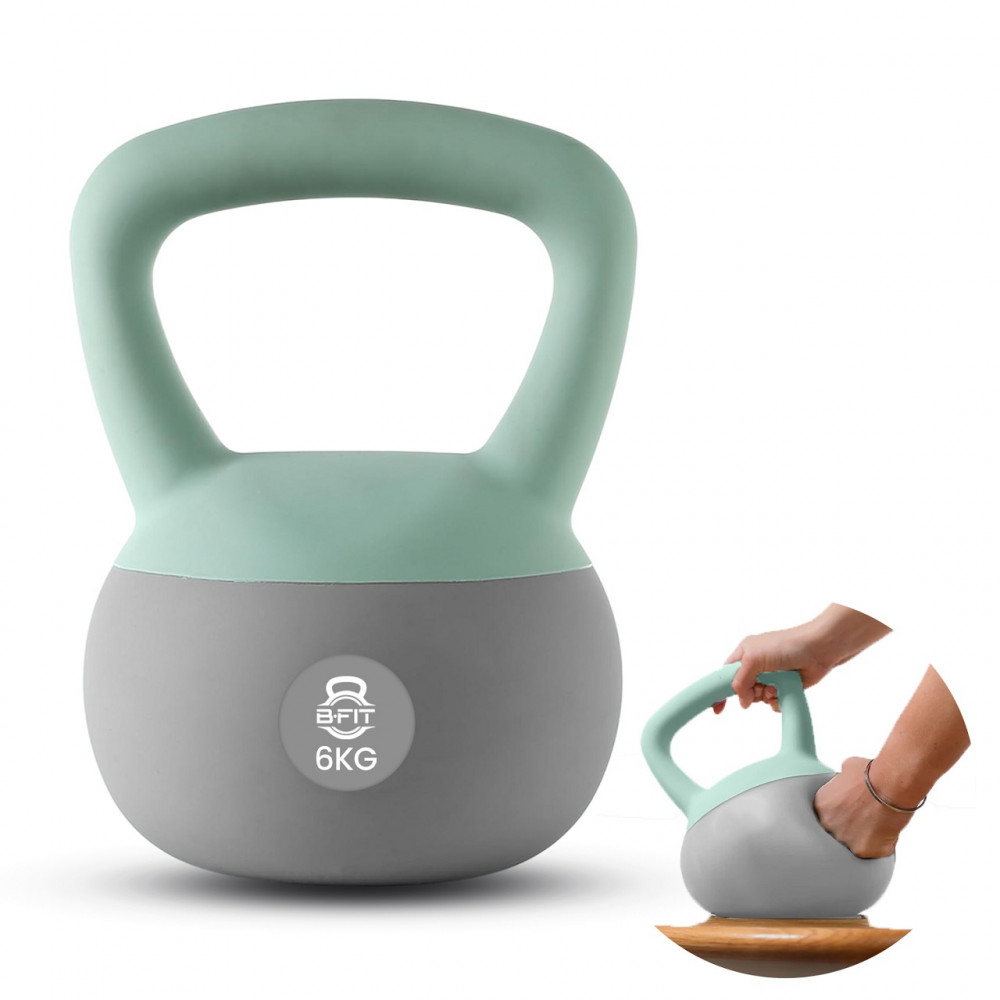 Image of B Fit Soft Kettlebells 6 Kg with Cushioned Impact-Resistant Base and Anti-Slip