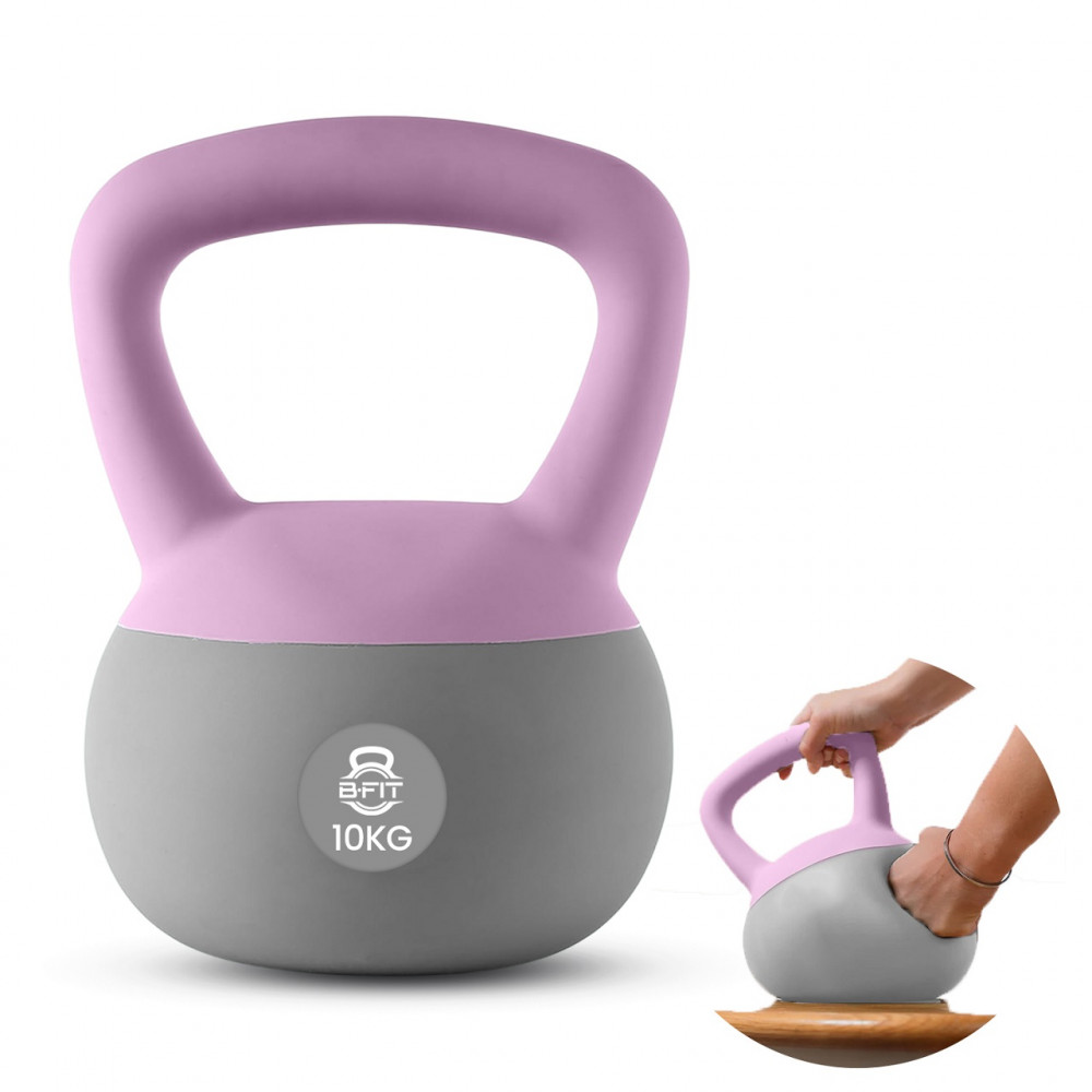 Image of B Fit Soft Kettlebells 10 Kg with Cushioned Impact-Resistant Base and Anti-Slip