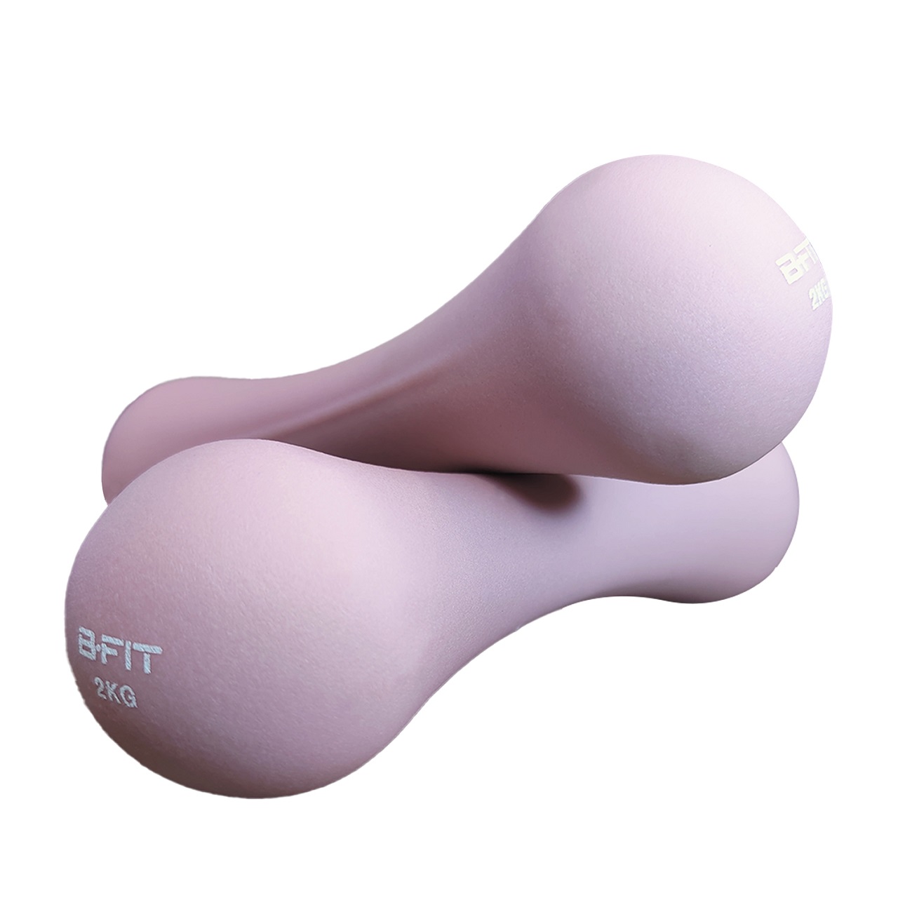 B Fit Bone Shape Neoprene Dumbbells 2 Kg Pair Non Slip Grip in Pair Packing