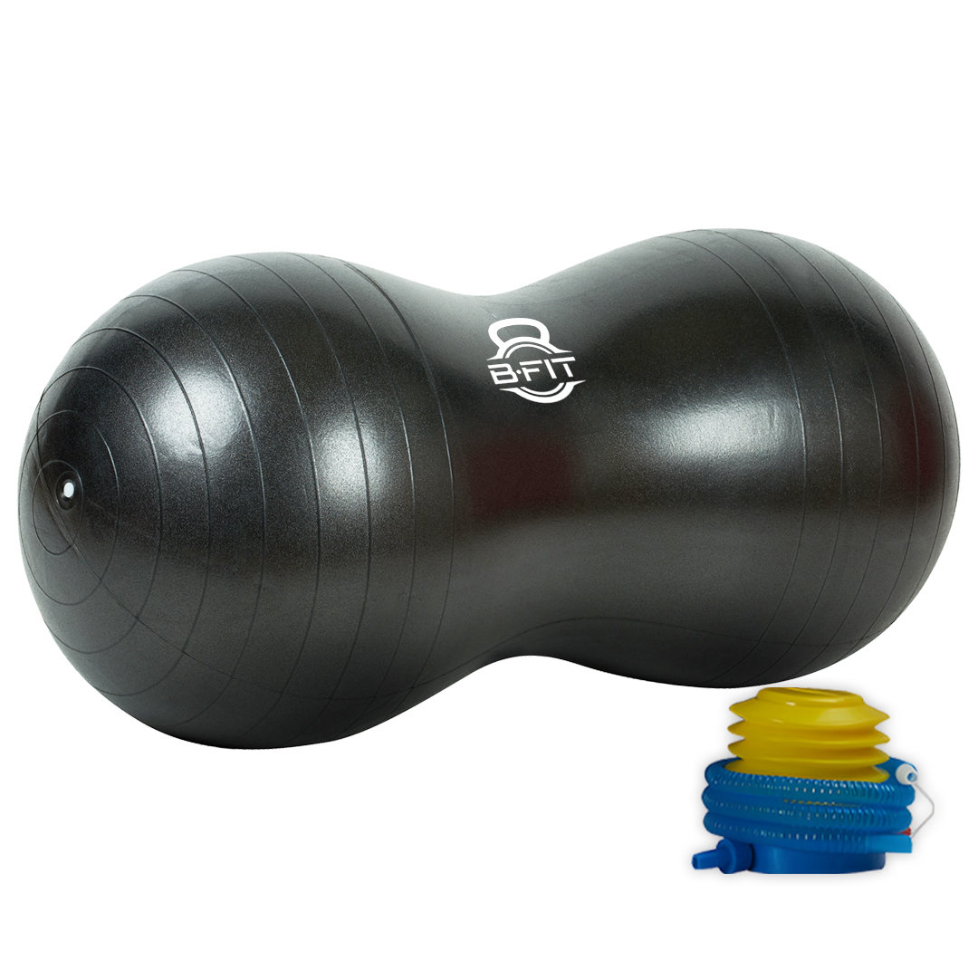B Fit Peanut Ball Yoga Exercise Ball Thickened Anti Burst size 55100 Cm