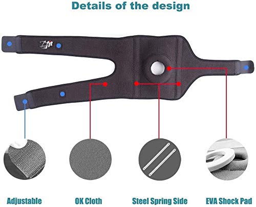 B Fit Knee Brace Support for Arthritis ACL LCL MCL Sports Exercise Meniscus Tear Injury Recovery - Side Stabilizers Open Patella Style - Adjustable Neoprene Brace