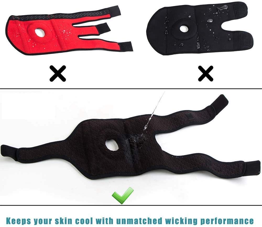 B Fit Knee Brace Support for Arthritis ACL LCL MCL Sports Exercise Meniscus Tear Injury Recovery - Side Stabilizers Open Patella Style - Adjustable Neoprene Brace