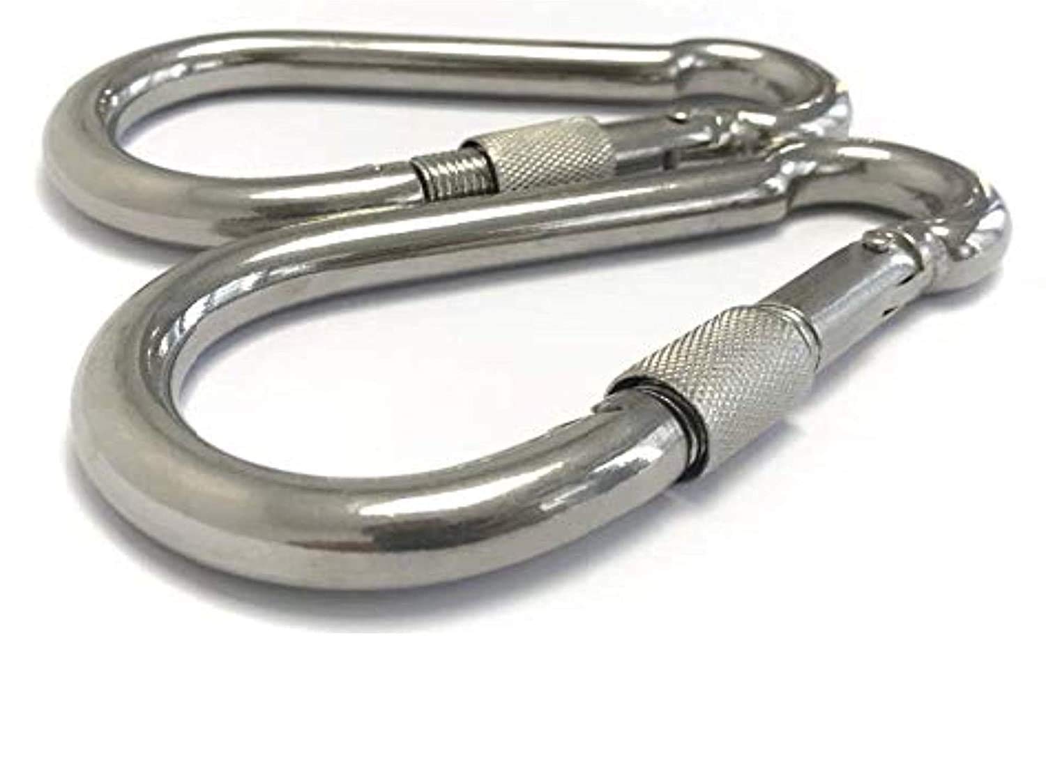 B Fit Nylon Gym Handle Pair with 8 MM Carabiners Snap Hook