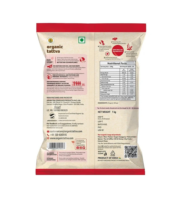 Organic Tattva Wheat Organic Atta