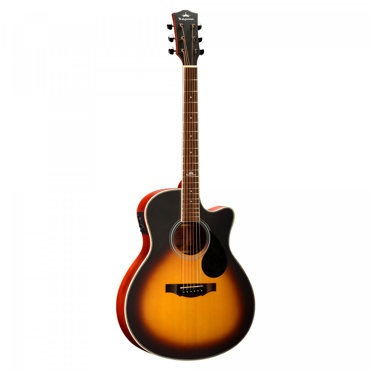 Kepma A1CE - Semi acoustic Guitar- Sunburst Matt