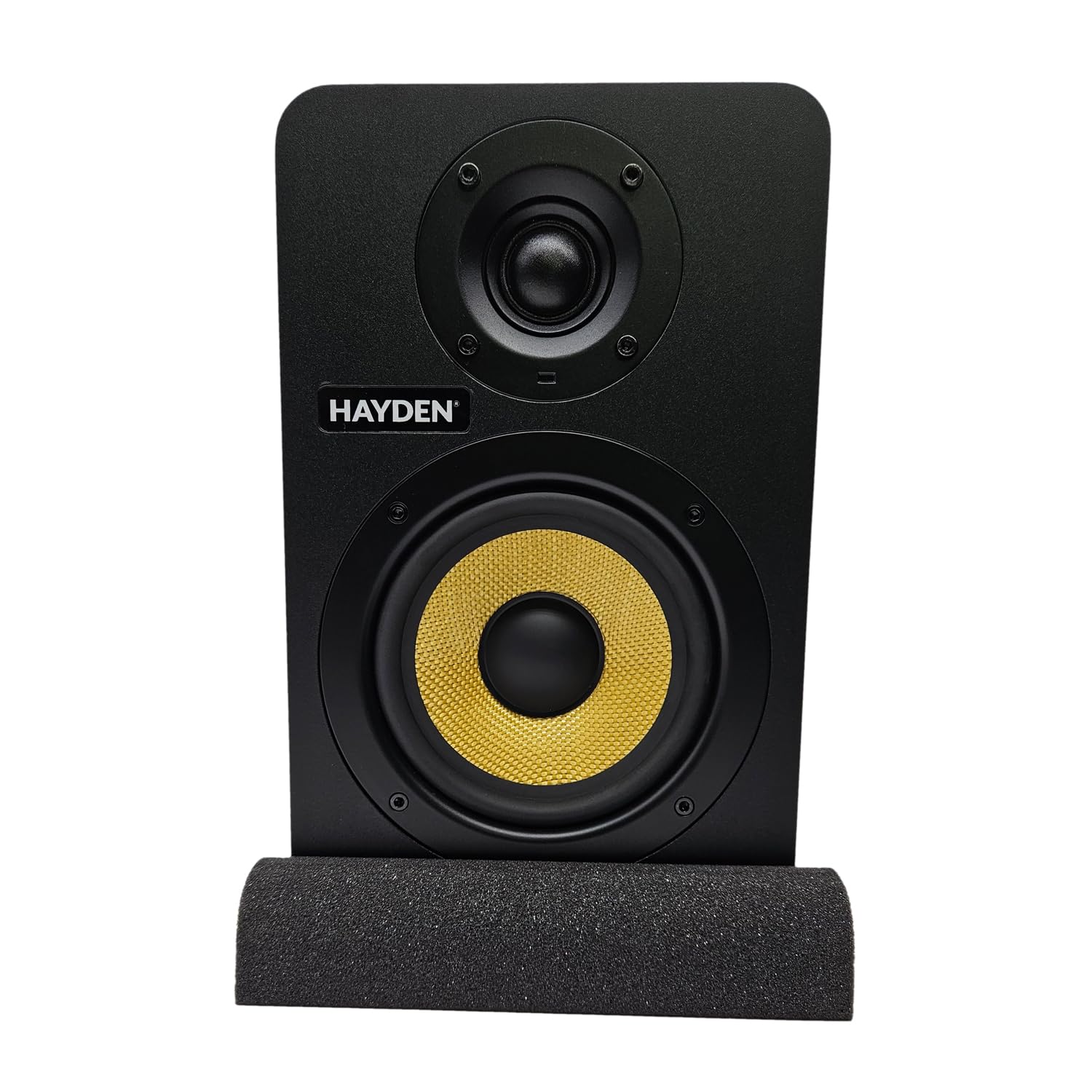 hayden X5 Professional 5 inch Reference Powered Studio Monitors Pair with Acoustic Foam Pads