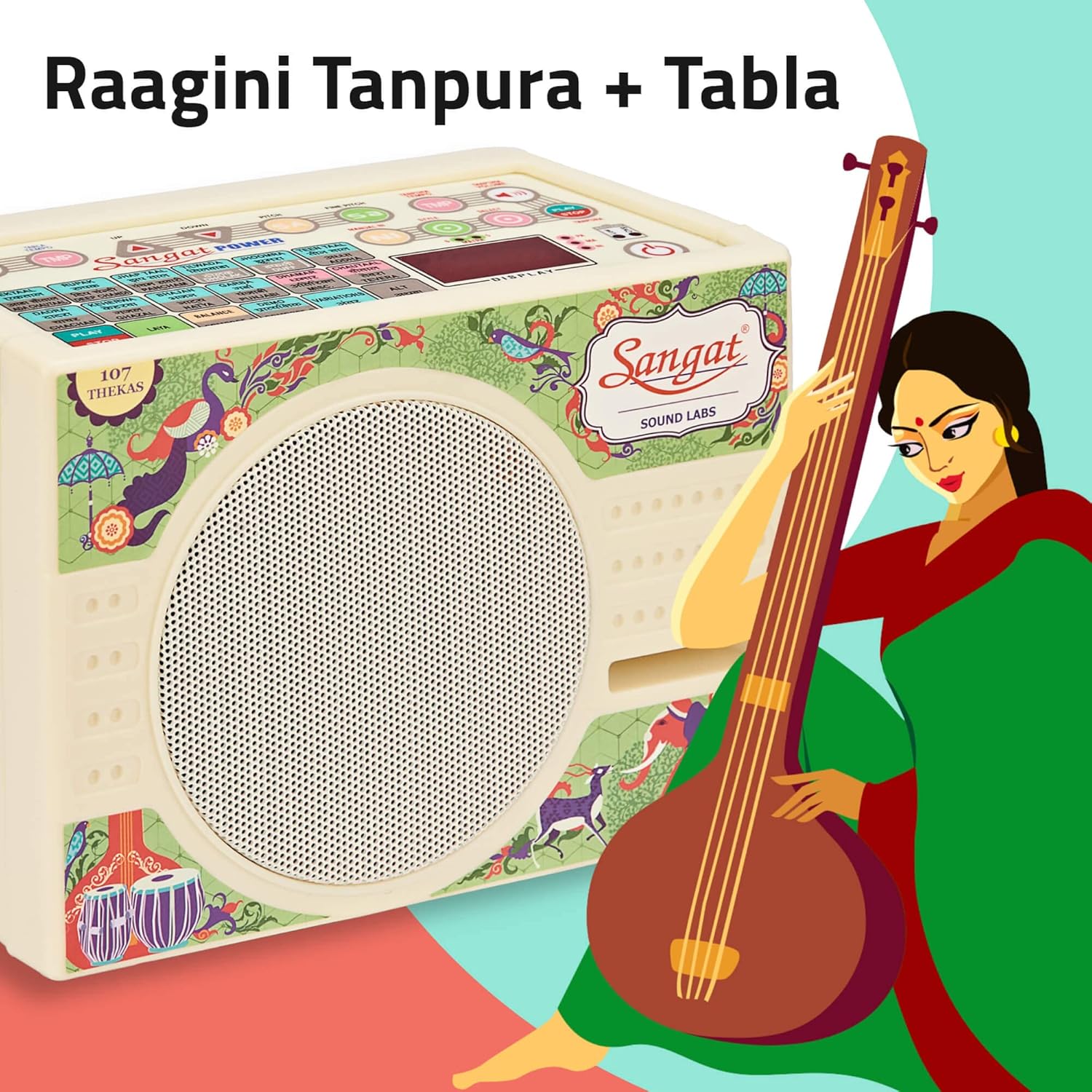 Sangat Power Electronic Tabla Tanpura Digital Musical Instrument by Sound Labs