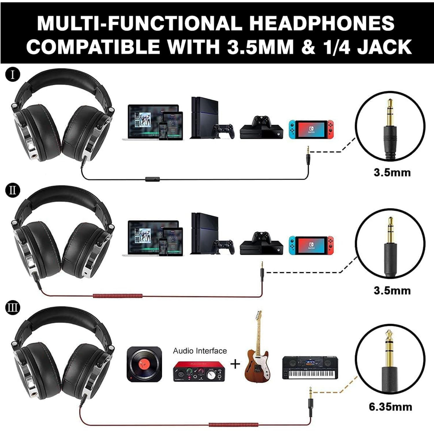 hayden HY-HD10 Professional Studio Headphones Over-Ear
